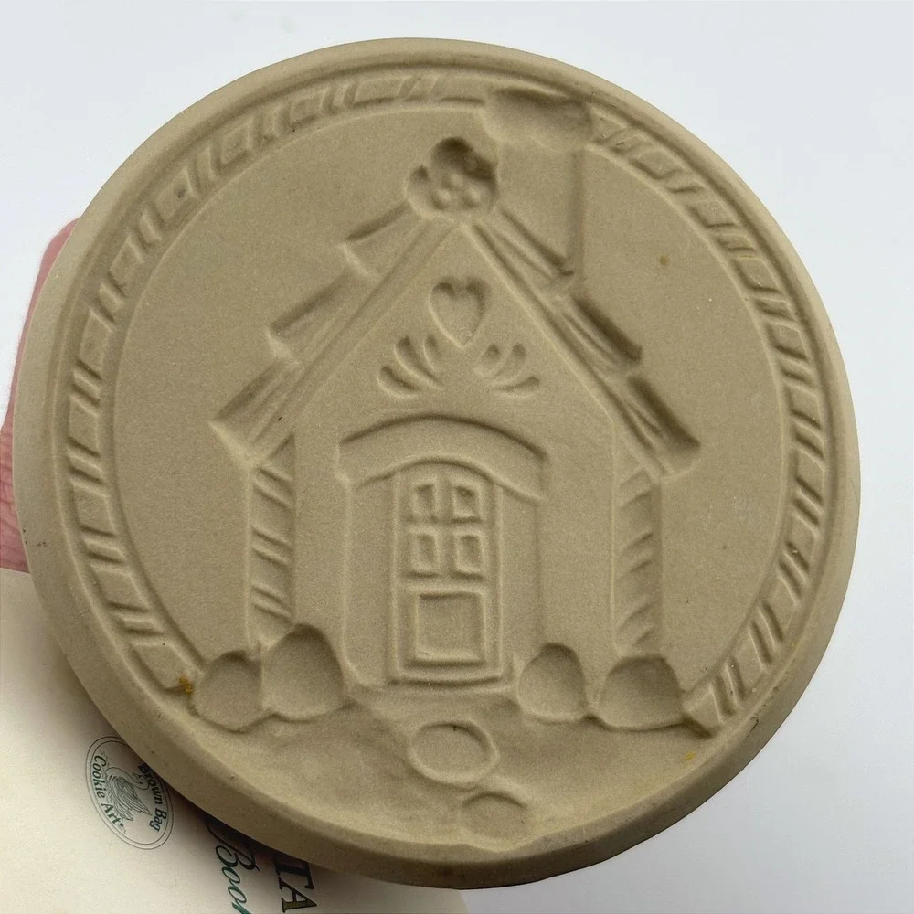 Brown Bag Cookie Art Gingerbread House‎ Cookie Stamp 1994 Recipe Book Vintage
